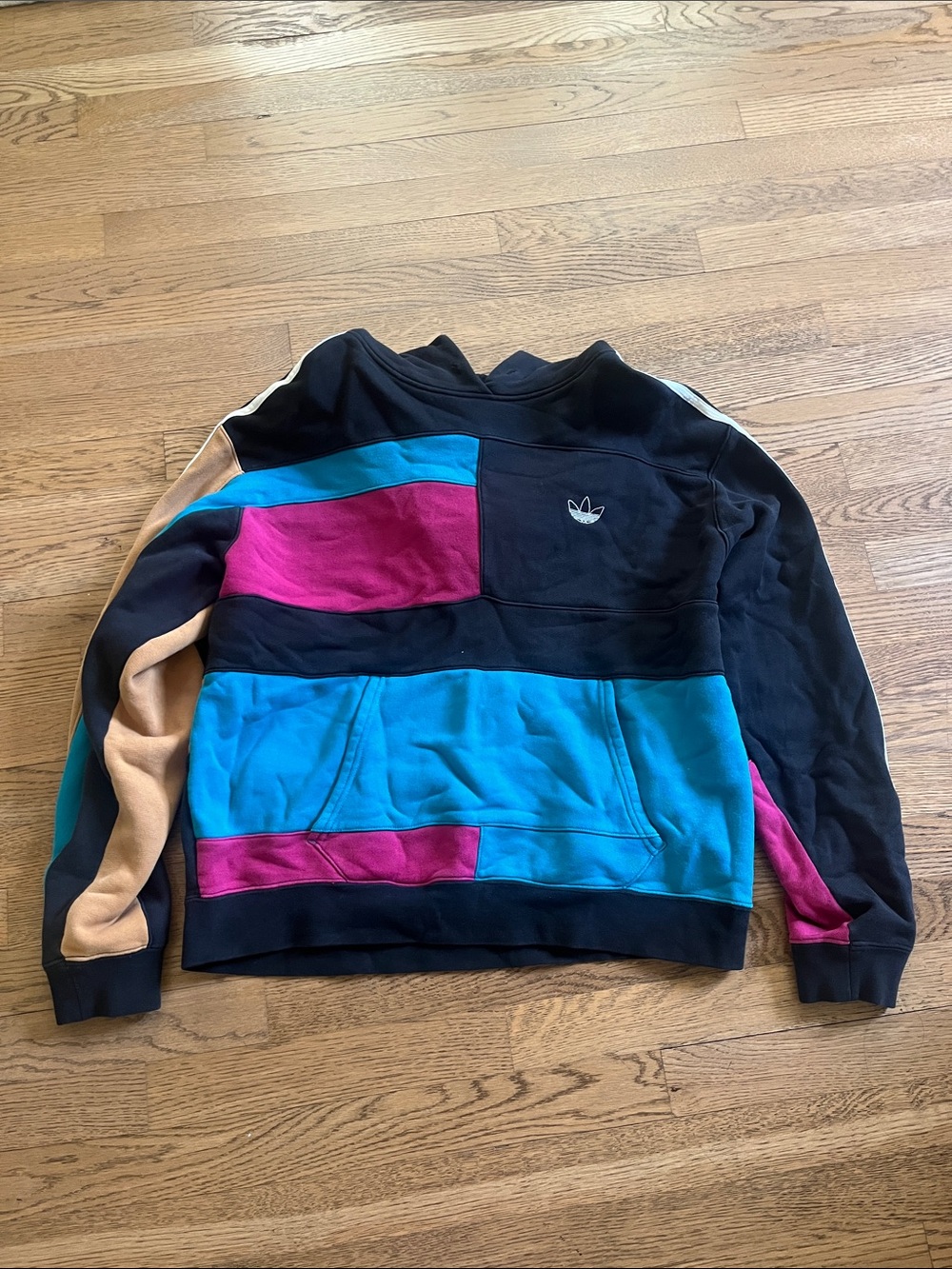 Adidas Originals Mens Color Block Hoodie size Large